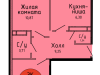 Схема квартиры в проекте "Хлебникоff"- #722135093