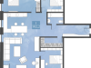 Схема квартиры в проекте "Лофт-квартал Aerolofts (Аэролофтс)"- #39460625
