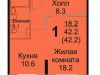 Схема квартиры в проекте "Реал-парк"- #970645507