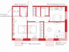 Схема квартиры в проекте "Зорге 9"- #461020797