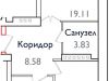 Схема квартиры в проекте "Истомкино парк"- #1816007340