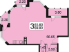 Схема квартиры в проекте "Квартал 7"- #1643918092