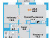 Схема квартиры в проекте "Лобня Сити"- #1666462919