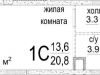 Схема квартиры в проекте "Некрасовский"- #825105773