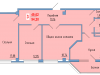 Схема квартиры в проекте "Сосновый парк"- #410343996